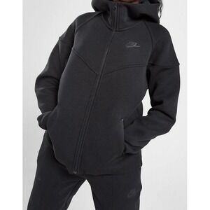 Nike Tech‎ Fleece Full Zip Hoodie Black Athleisure Jacket XL